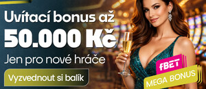 fBET bonus až 50 000 Kč