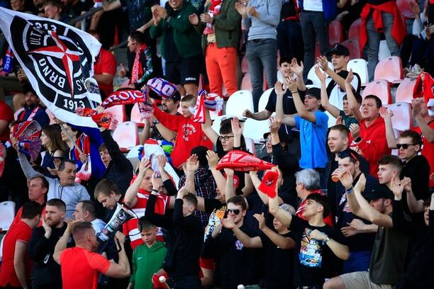 Fanoušci Zbrojovky, Brno vs. Prostějov, 23. kolo CHNL 2024–25