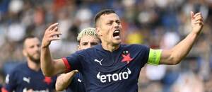 Tomáš Holeš v zápase proti Slovácku, Chance Liga 2024/25 Tomáš Holeš v zápase proti Slovácku, Chance Liga 2024/25
