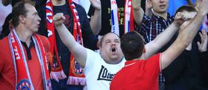 Fanoušci Zbrojovky Brno slaví výhru, Chance Národní Liga 2024/25