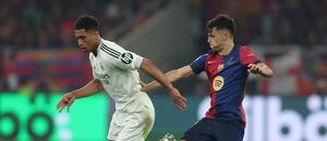 Jude Bellingham z Realu Madrid a Pedri z Barcelony, finále Copa del Rey 2025 Jude Bellingham z Realu Madrid a Pedri z Barcelony, finále Copa del Rey 2025