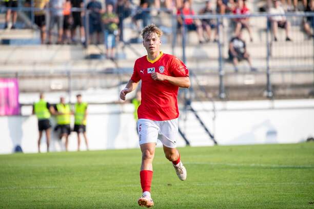 Daniel Polák během střetnutí proti Vyškovu: Chance Národní Liga 2024/25