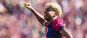 Lamine Yamal slaví branku v EL Clásicu, Barcelona - Real Madrid 4:3, La Liga 2024/25