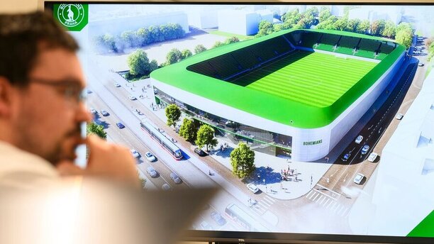 Stadion Bohemians, rekonstrukce, foto
