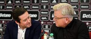 Lars Friis a Tomáš Rosický na tiskové konferenci, Chance Liga 2024/25