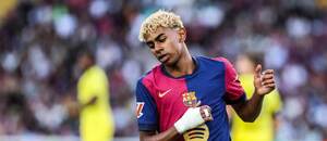 Lamine Yamal během prohry Barcelony s Villarrealem Lamine Yamal během prohry Barcelony s Villarrealem