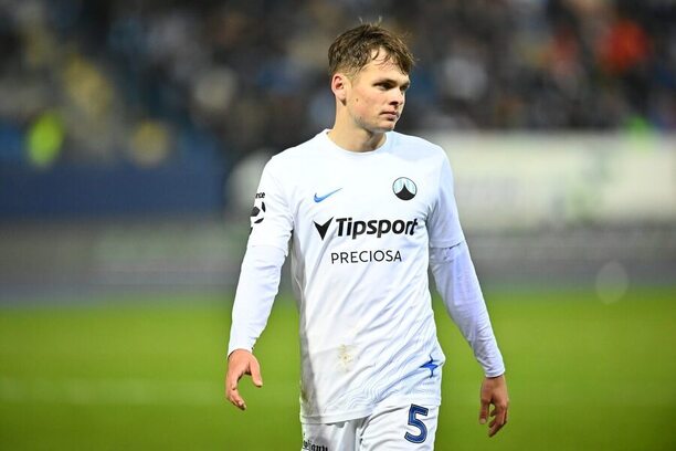 Denis Višinský v dresu Liberce, 26. kolo Chance Ligy 2024–25