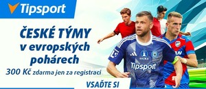 Vsaďte si na české týmy v evropských pohárech a získejte bonus 300 Kč