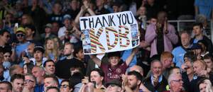 Fans Manchesteru City se loučí s fenoménem jménem Kevin de Bruyne