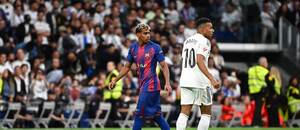 Lamine Yamal a Kylian Mbappé, v současnosti dva ze tří nejdražších hráčů světa