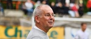 Petr Rada v úvodním utkání baráže o Chance Ligu 2024/25 Vyškov - Dukla