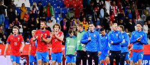 Český národní tým po zápase s Černou Horou, kvalifikace na MS 2026 Český národní tým po zápase s Černou Horou, kvalifikace na MS 2026