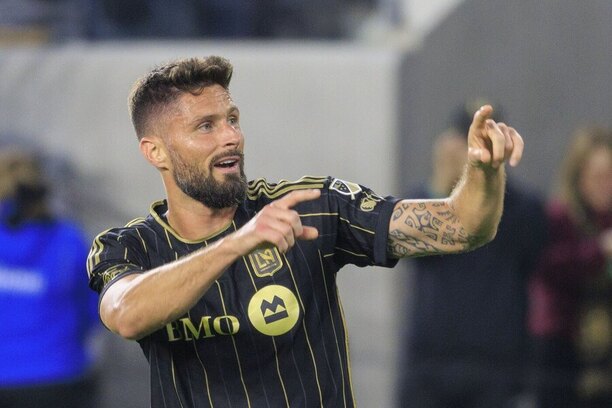 Mistr světa Olivier Giroud, útočník LA FC a bývalý hráč Chelsea