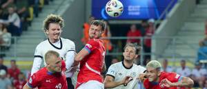 Momentka z utkání Česko - Německo z EURO U21 2025 Momentka z utkání Česko - Německo z EURO U21 2025