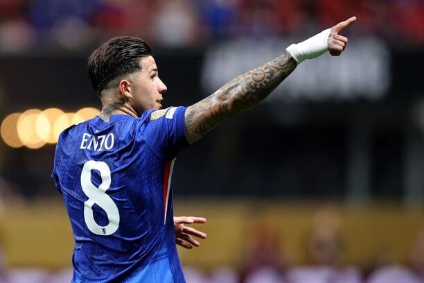 Enzo Fernández se raduje z druhé branky Chelsea proti LA FC