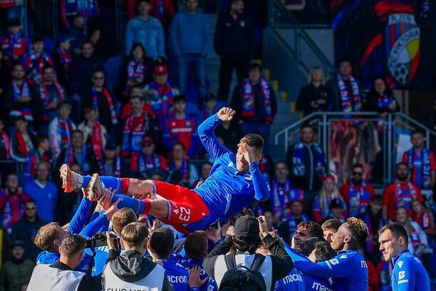 Lukáš Kalvach při rozlučce s Plzní, 5. kolo Chance Ligy 2024–25