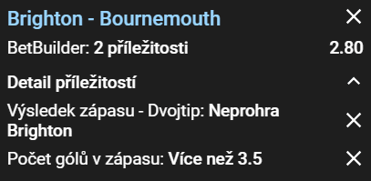 Vsaďte si na BetBuilder dnešního dne