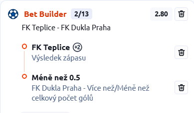 Vsaďte si na BetBuilder pro dnešní den