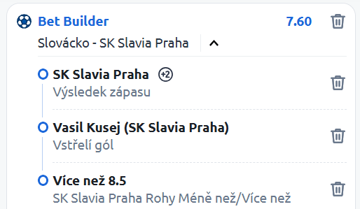 Vsaďte si na BetBuilder dnešního dne Vsaďte si na BetBuilder dnešního dne