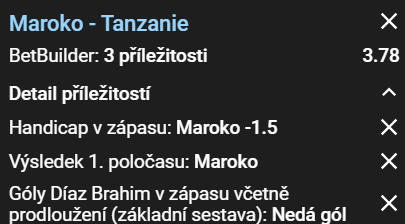 Vsaďte si na BetBuilder dnešního dne