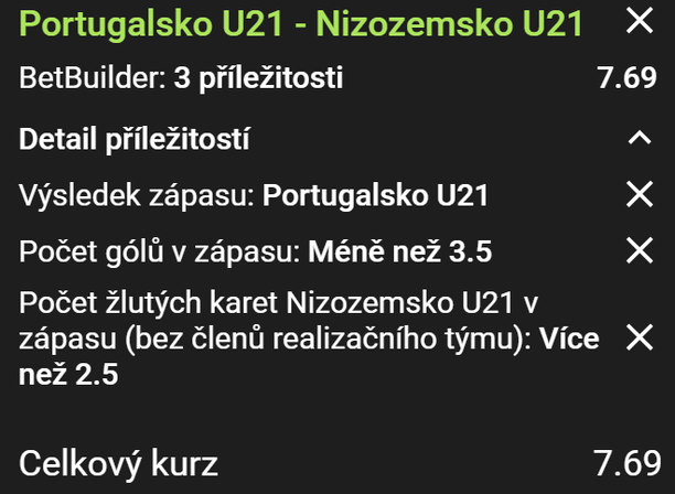 BetBuilder dnešního dne