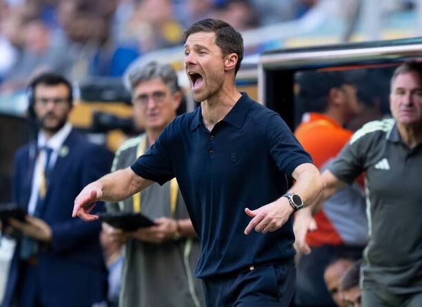 Trenér Realu Madrid Xabi Alonso v průběhu zápasu s Al Hilal, FIFA Club World Cup 2025