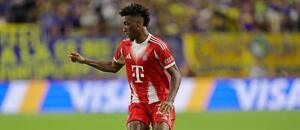 Kingsley Coman v průběhu utkání s Bocou Juniors, MS klubů 2025