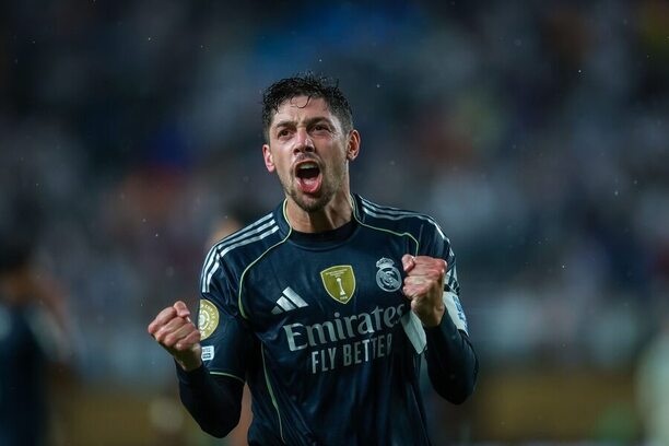 Federico Valverde se na MS klubů raduje z gólu proti Salcburku