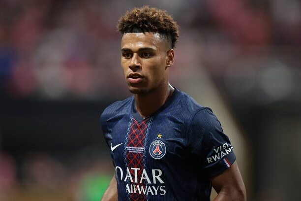 Désiré Doué během výhry PSG nad Interem Miami na MS klubů