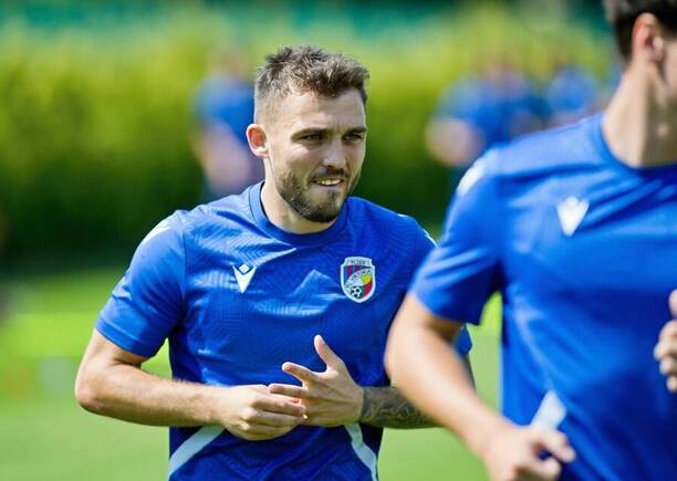 Tomáš Ladra během letní přípravy Viktorie Plzeň, červen 2025
