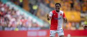 Slávista Divine Teah v přípravě proti Dynamu Drážďany
