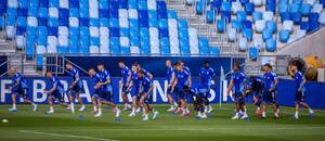 Fotbalisté Slovanu Bratislava v přípravě na 2. předkolo Ligy mistrů