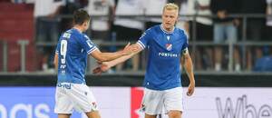 Na snímku hráči Baníku David Buchta a Michal Frydrych