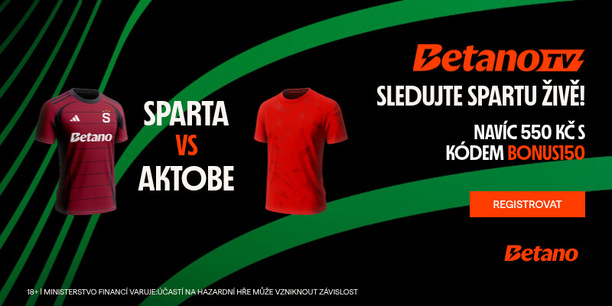 Sledujte Spartu proti Aktobe u Betana