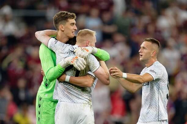Fotbalisté Plzně se radují z postupu přes Servette