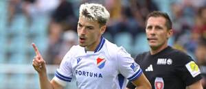 Tomáš Rigo z Baníku Ostrava během utkání proti Dukle Praha