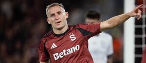 Jan Kuchta slaví gól ve 3. předkole Konferenční ligy Jan Kuchta slaví gól ve 3. předkole Konferenční ligy