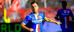 Martin Pospíšil, kapitán Artisu Brno, v městském derby proti Zbrojovce