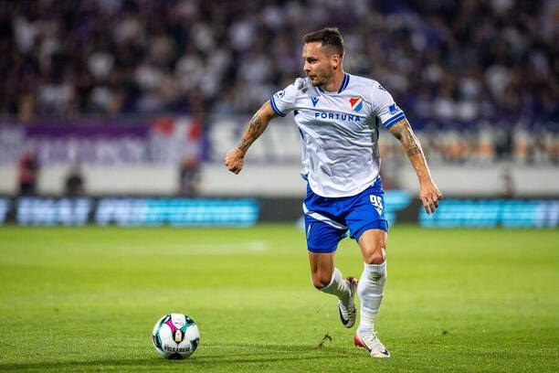 Daniel Holzer během střetnutí proti Austrii Vídeň