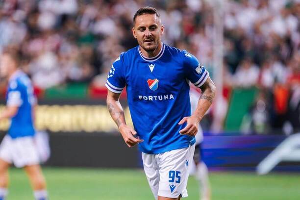 Ostravský záložník Daniel Holzer během 2. předkola Evropské ligy
