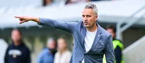 Trenér Olomouce Tomáš Janotka během utkání s Hradcem Králové Trenér Olomouce Tomáš Janotka během utkání s Hradcem Králové