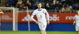 Ondřej Kričfaluši během zápasu české reprezentace do 21 let