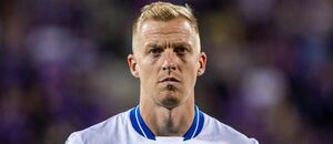 Michal Frydrych, kapitán Baníku, v utkání proti Austrii Vídeň Michal Frydrych, kapitán Baníku, v utkání proti Austrii Vídeň