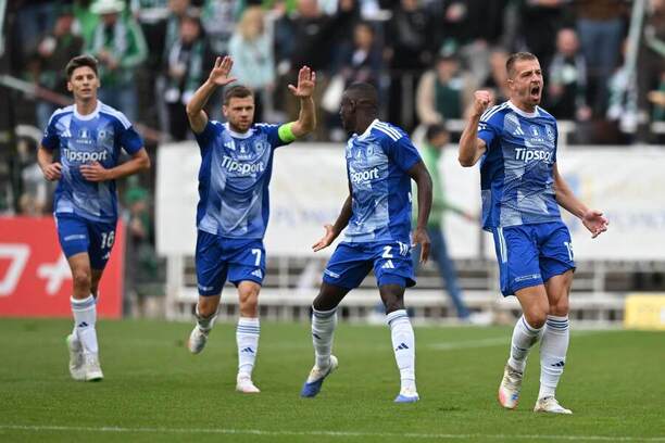 Radost olomouckých fotbalistů proti Bohemians