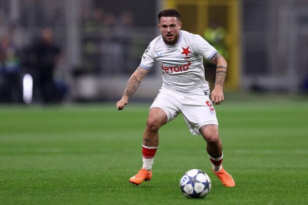 Vasil Kušej během utkání Slavie s Interem na San Siru