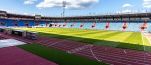 Městský stadion v Ostravě-Vítkovicích, kde hraje své domácí zápasy Baník Ostrava