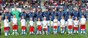 Čeští reprezentanti do 21 let před zápasem se Skotskem