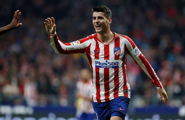 Álvaro Morata při hostování v Atléticu Madrid