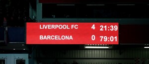 Liverpool porazil doma Barcelonu 4:0 v semifinále Ligy mistrů 2018/19 Liverpool porazil doma Barcelonu 4:0 v semifinále Ligy mistrů 2018/19
