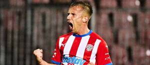 Martin Rymarenko ze Zbrojovky se raduje z gólu proti Teplicím ve 3. kole MOL Cupu Martin Rymarenko ze Zbrojovky se raduje z gólu proti Teplicím ve 3. kole MOL Cupu